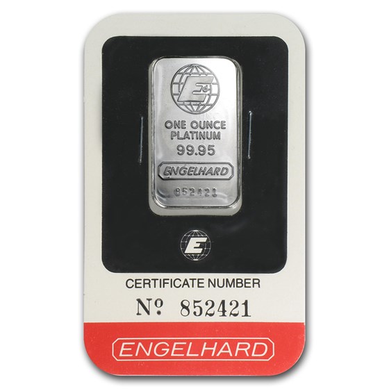 1 oz Platinum Bar - Engelhard (In Assay) 1 oz Platinum Bar - Engelhard (In Assay)